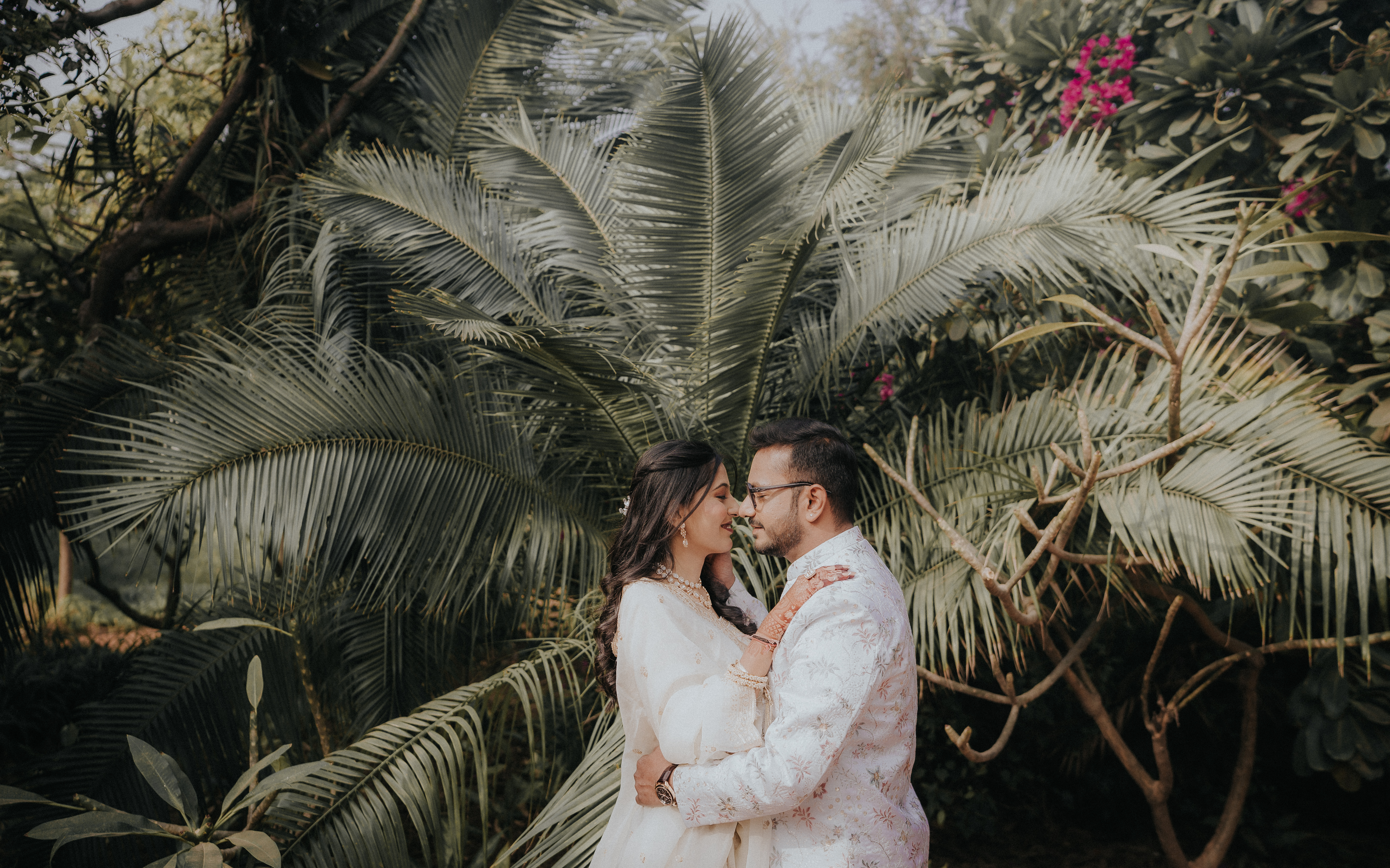 Candid engagement moment